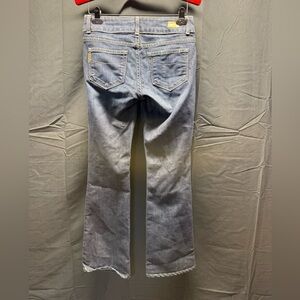 NWOT PAIGE Women's Straight Leg Hidden Hills Jeans in Light Blue Sz 27 (15ab)